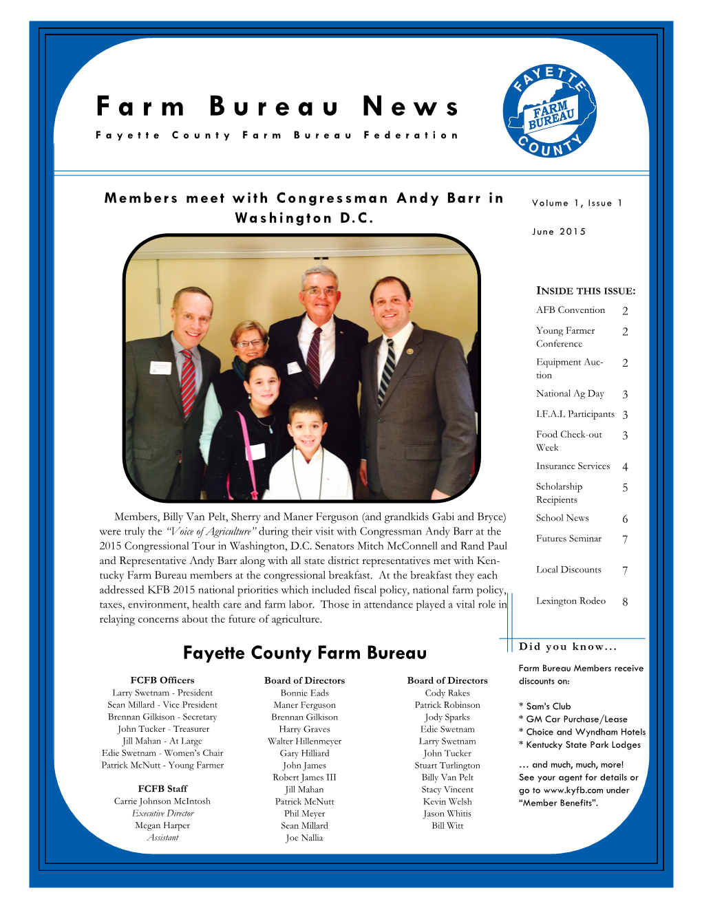 Farm Bureau News Fayette County Farm Bureau Federation