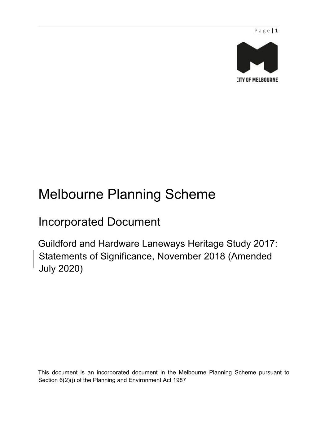 Melbourne Planning Scheme