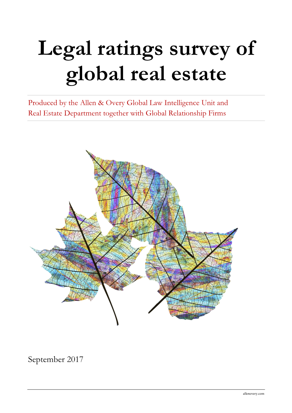 Legal Ratings Survey of Global Real Estate