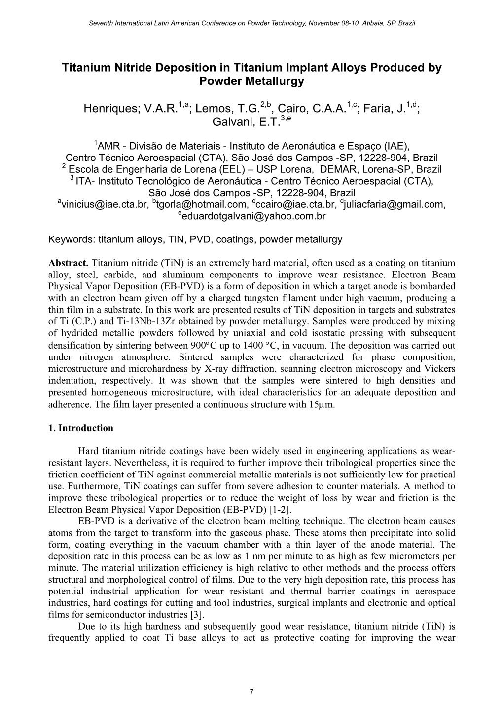 Titanium Nitride Deposition in Titanium Implant Alloys Produced by Powder Metallurgy