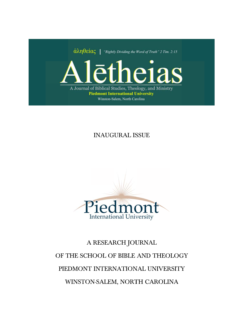 Aletheias Journal