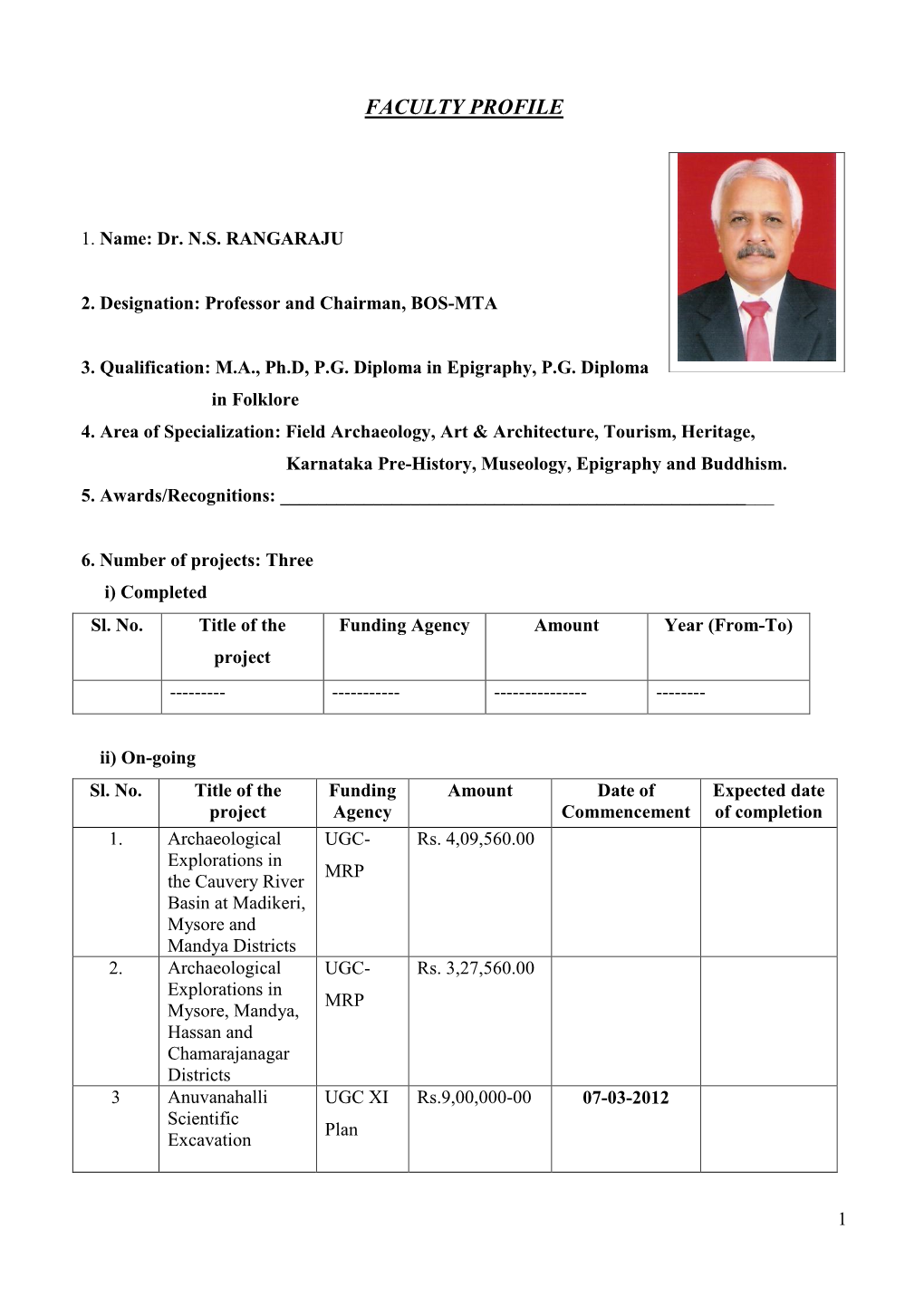 Faculty Profile