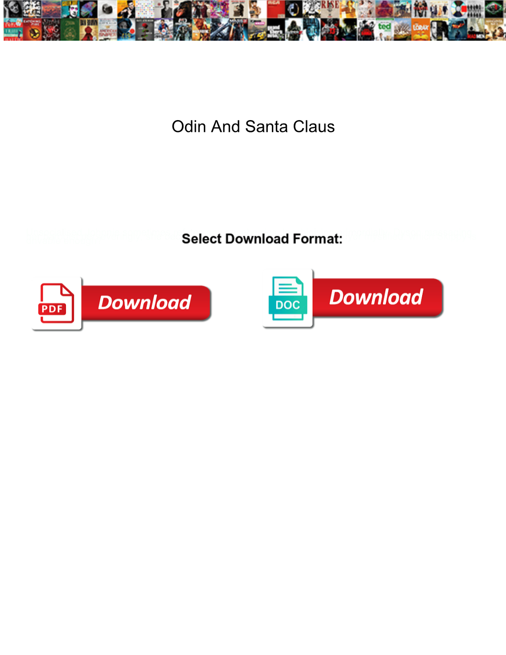 Odin and Santa Claus