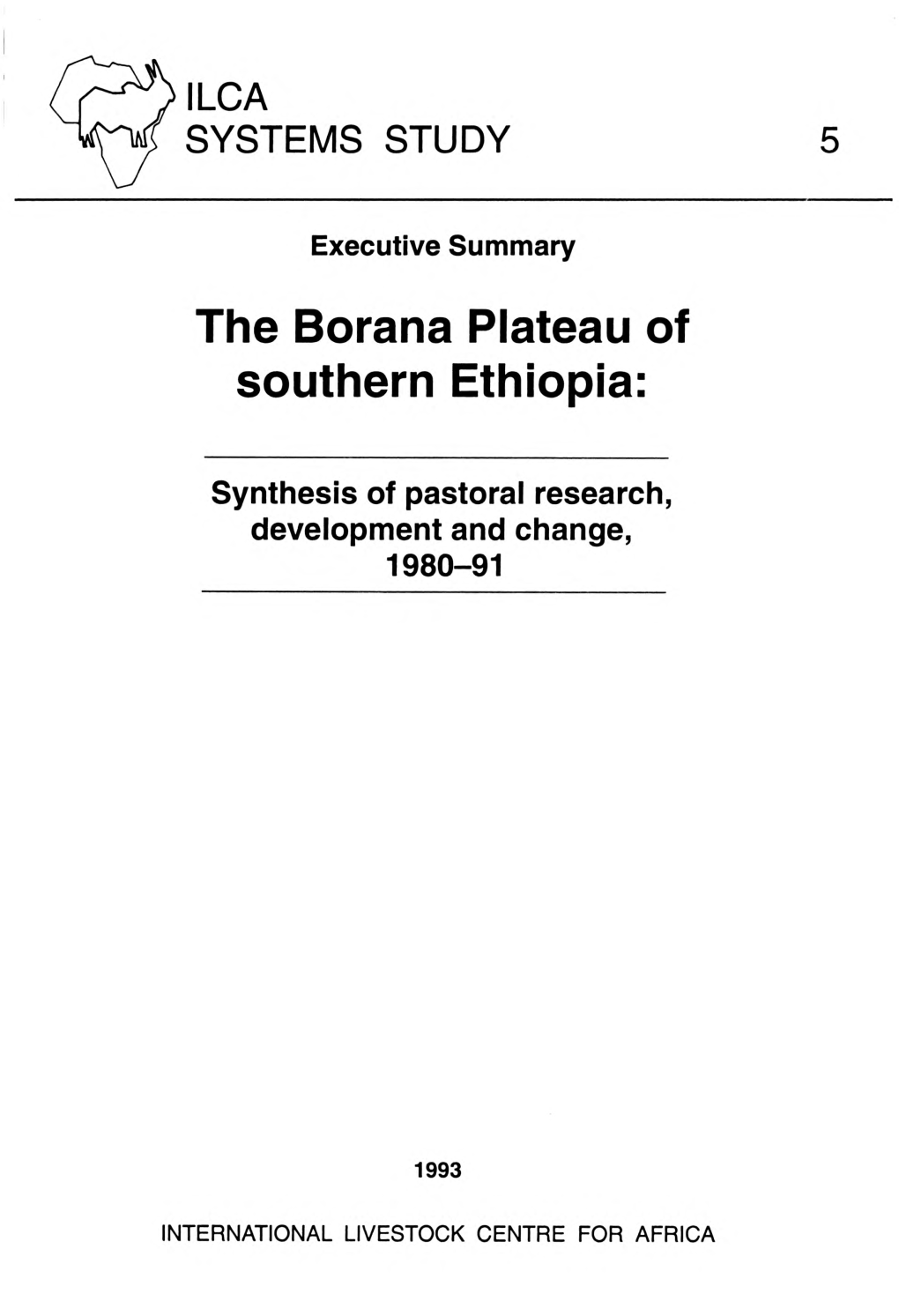 The Borana Plateau of Southern Ethiopia