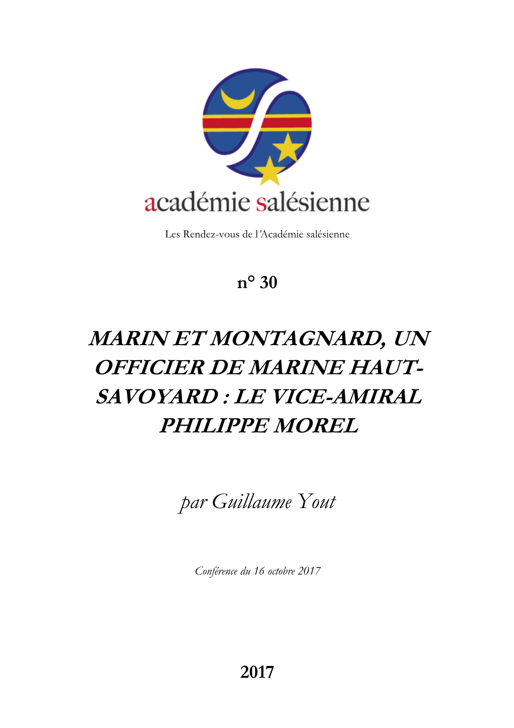 Le Vice-Amiral Philippe Morel