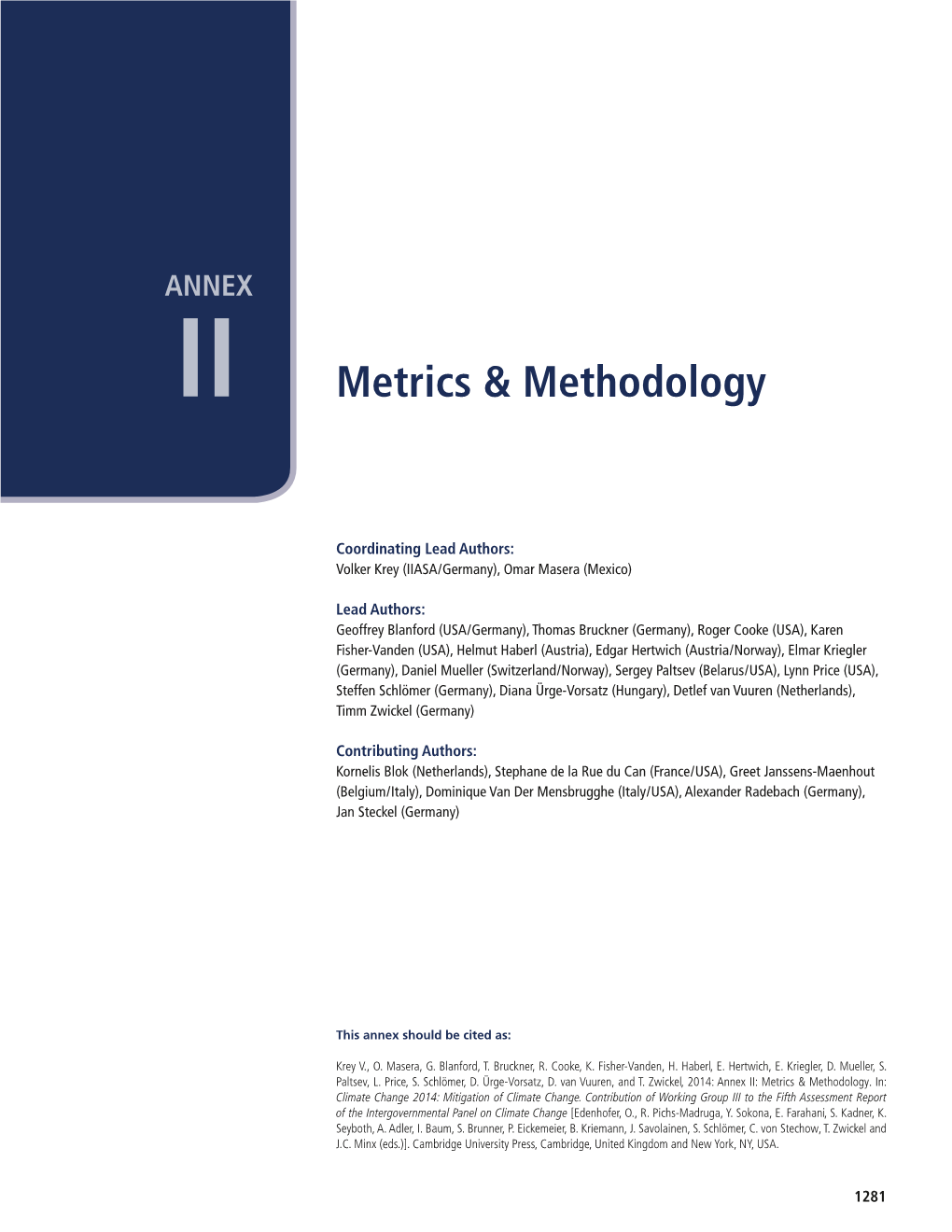 Metrics & Methodology