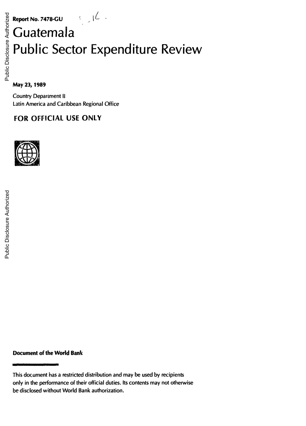 World Bank Document