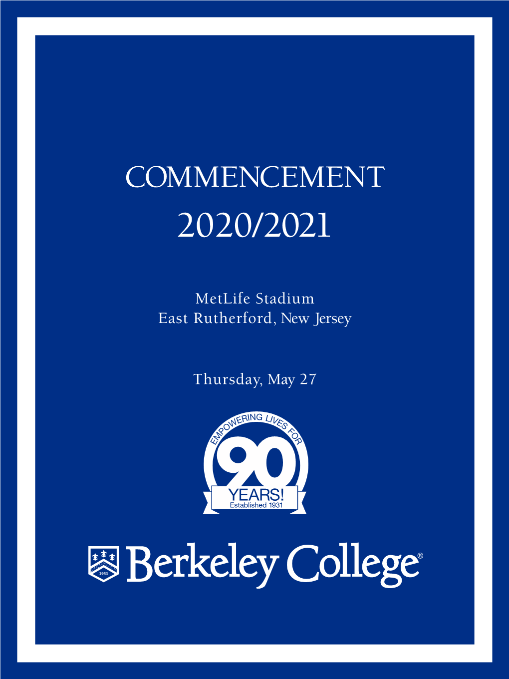 Commencement Program 2020-2021