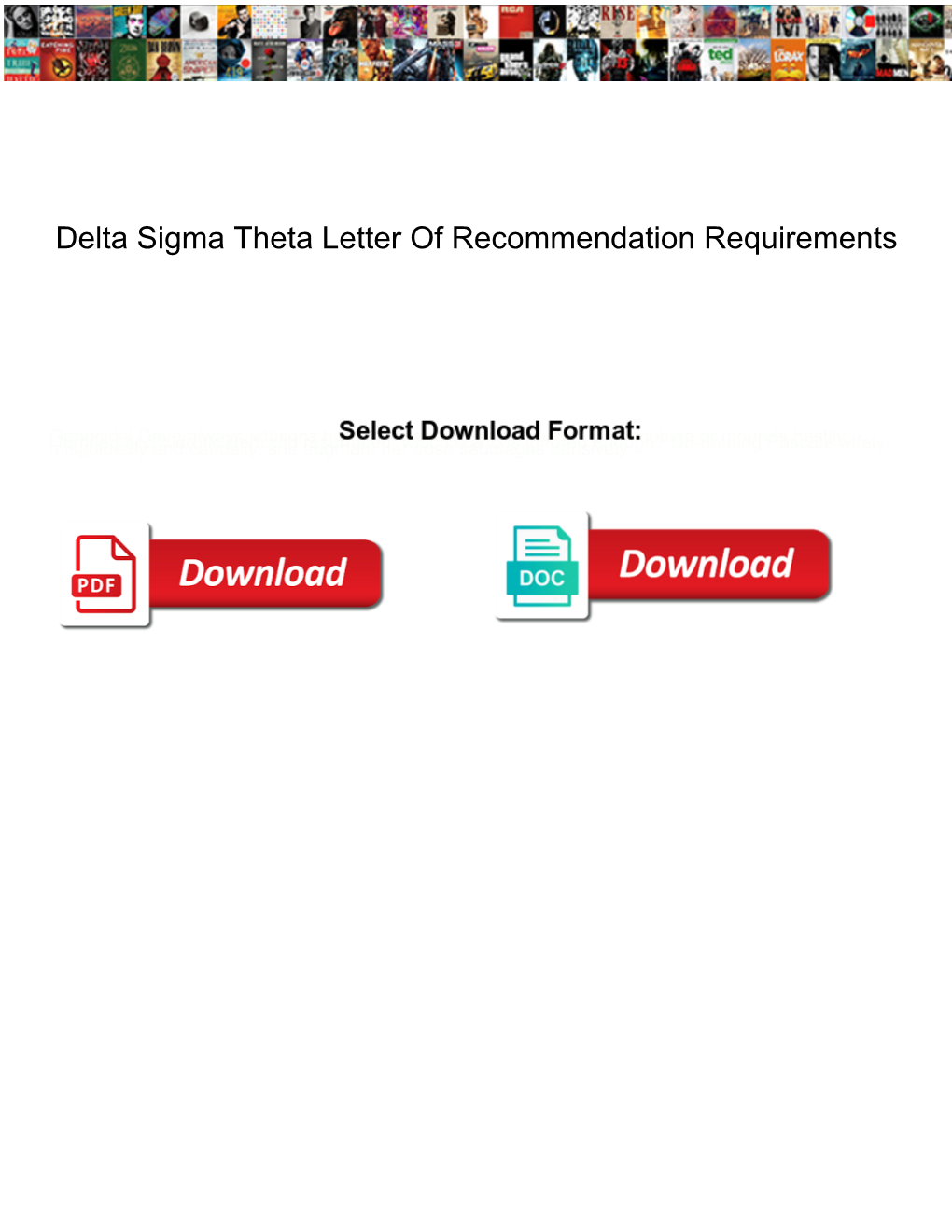 Delta Sigma Theta Letter of Recommendation Requirements