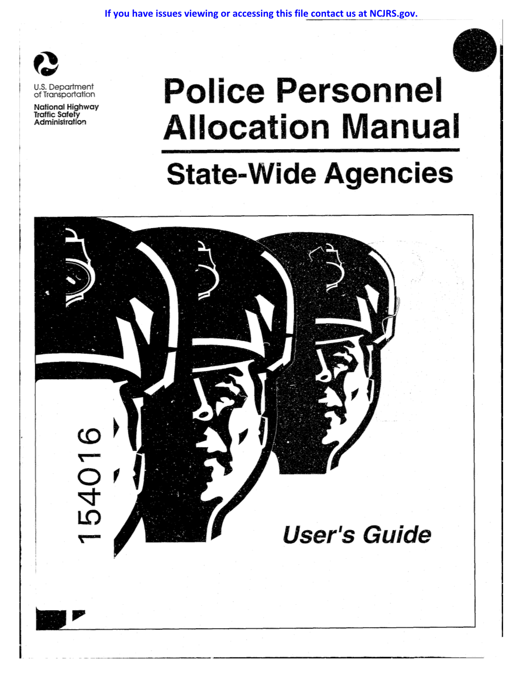 Police Personnel Allocation Manual
