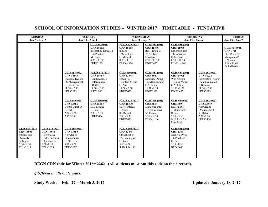 School of Information Studies s1