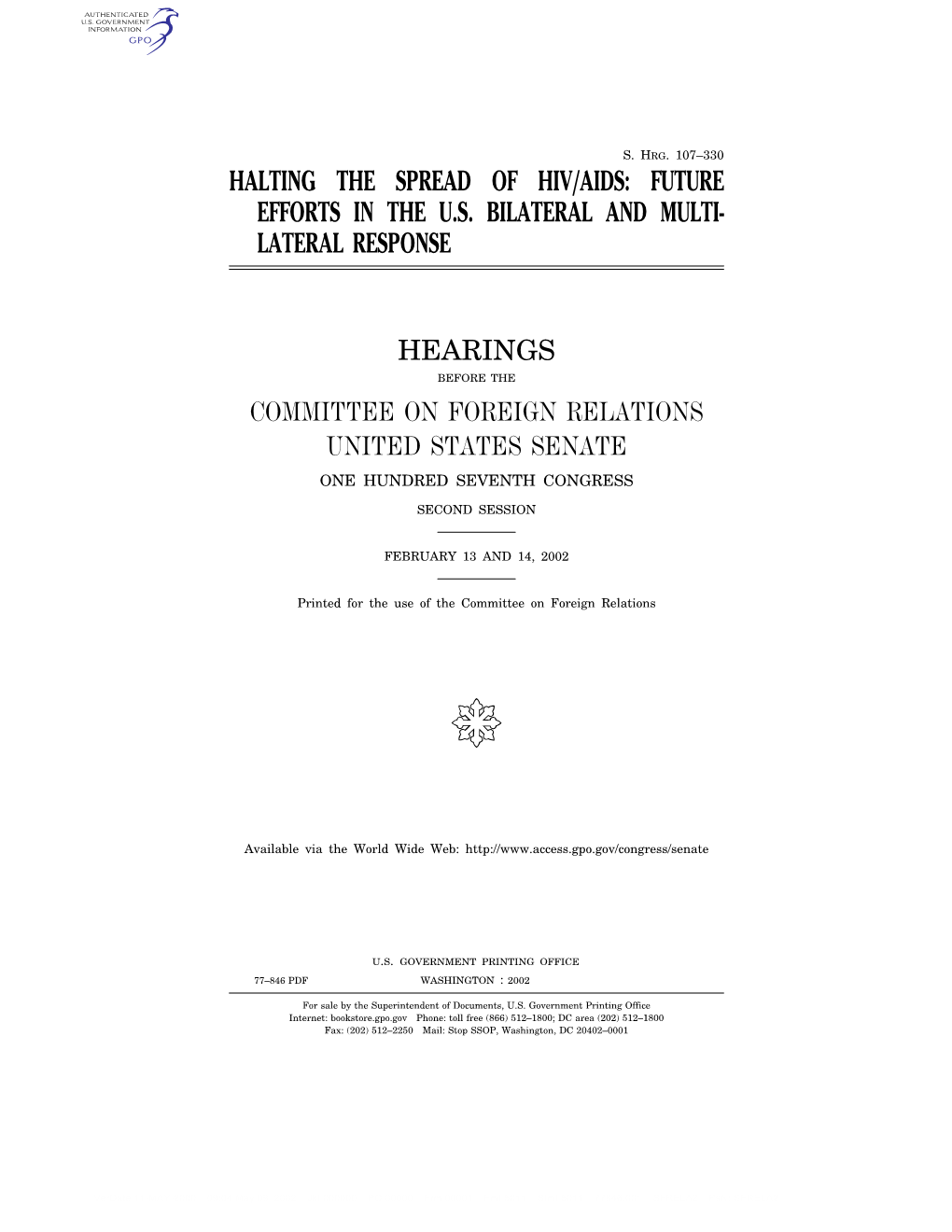 Halting the Spread of Hiv/Aids: Future Efforts in the U.S