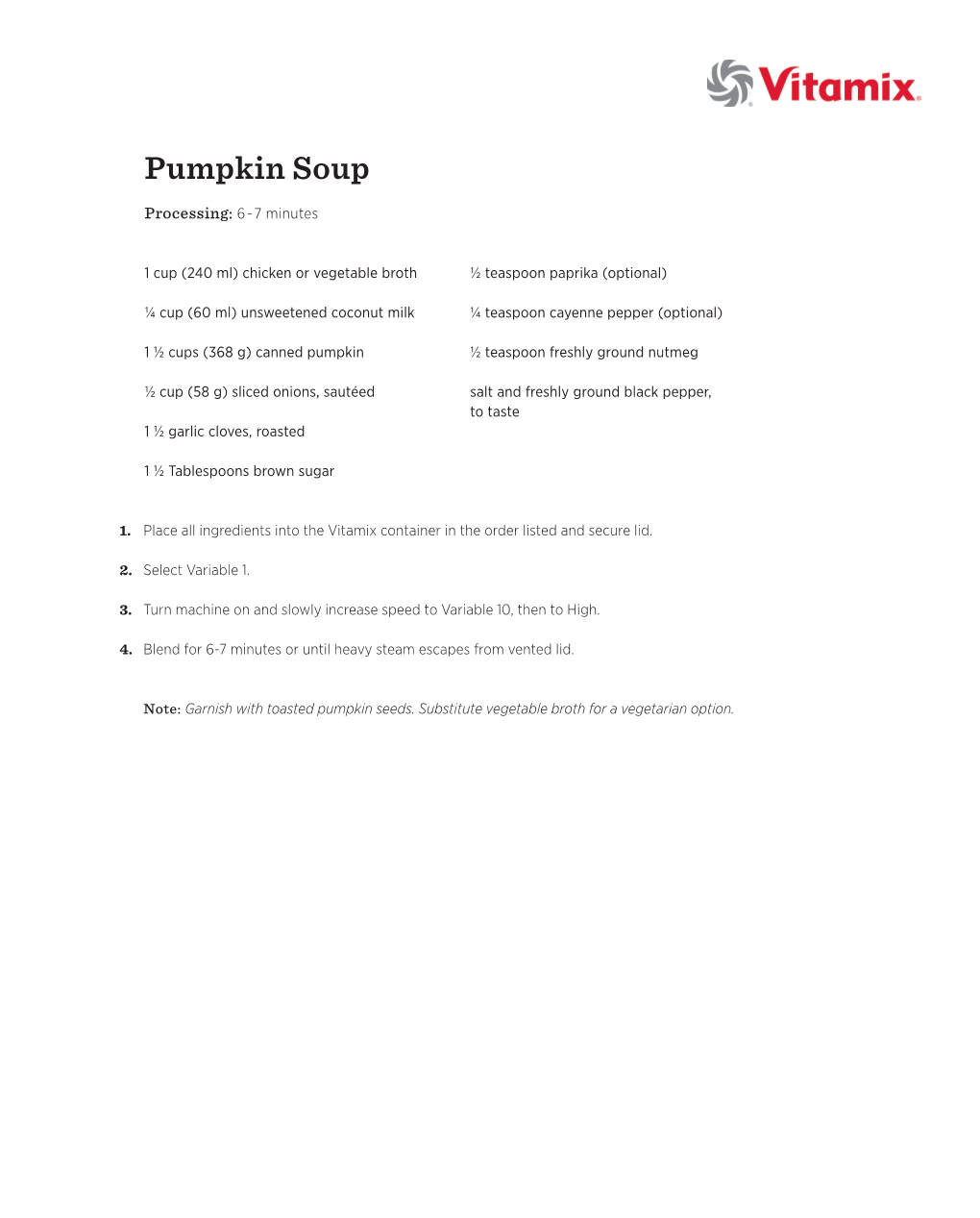 Pumpkin Soup