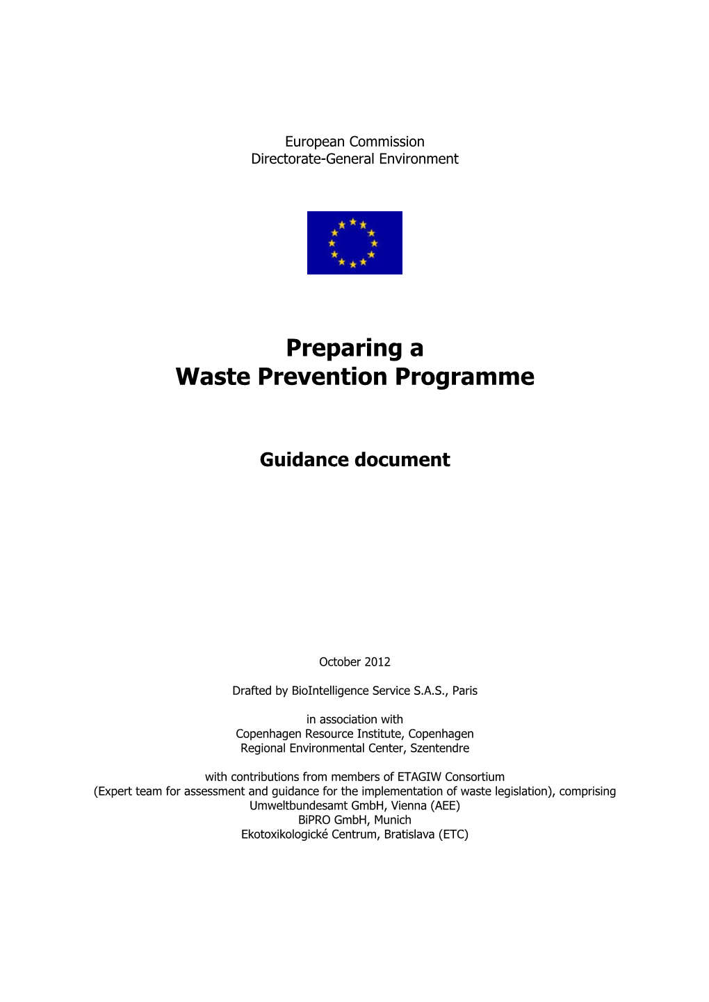 Preparing a Waste Prevention Programme