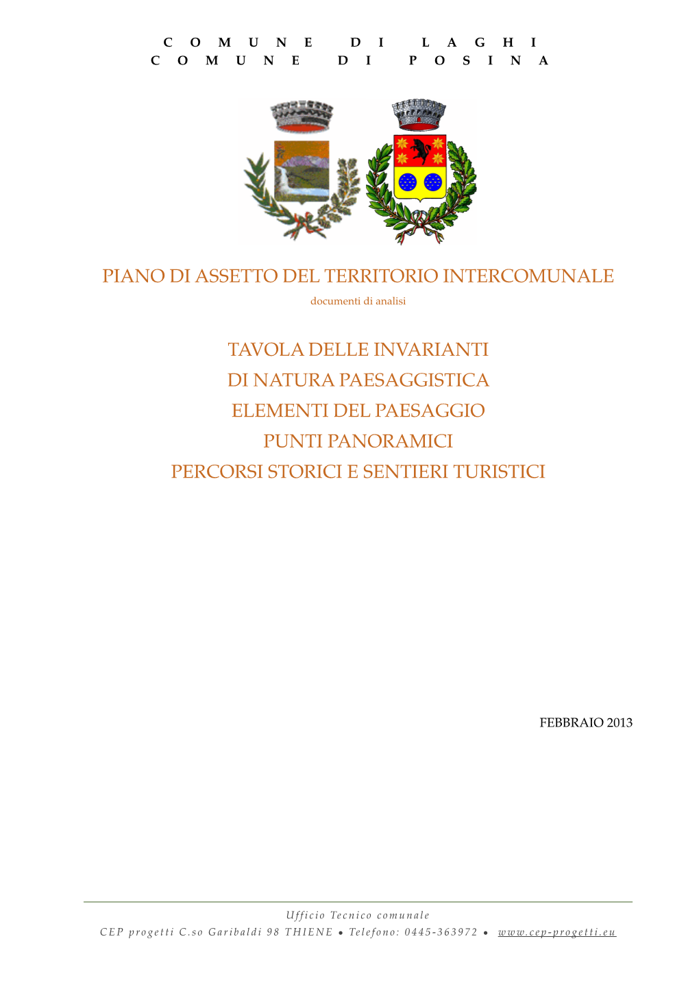 Piano Di Assetto Del Territorio Intercomunale