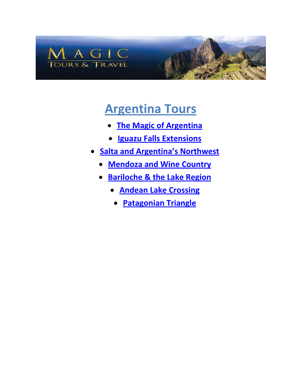 Argentina Tours