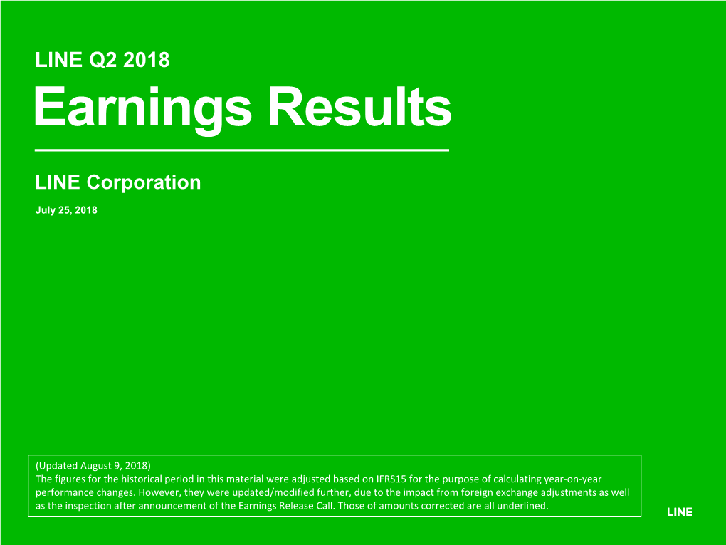 Earnings Results