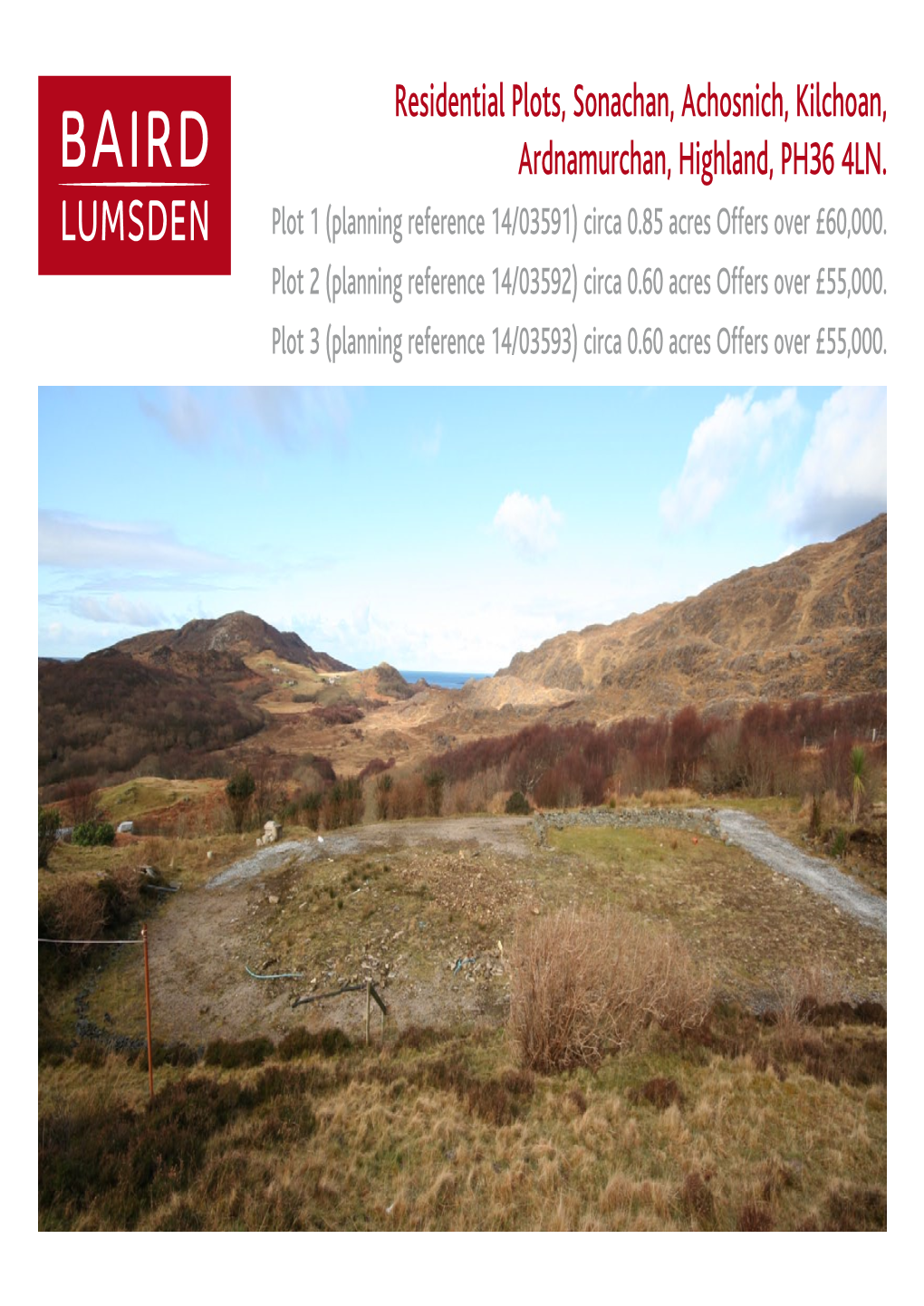 Residential Plots, Sonachan, Achosnich, Kilchoan, Ardnamurchan, Highland, PH36 4LN