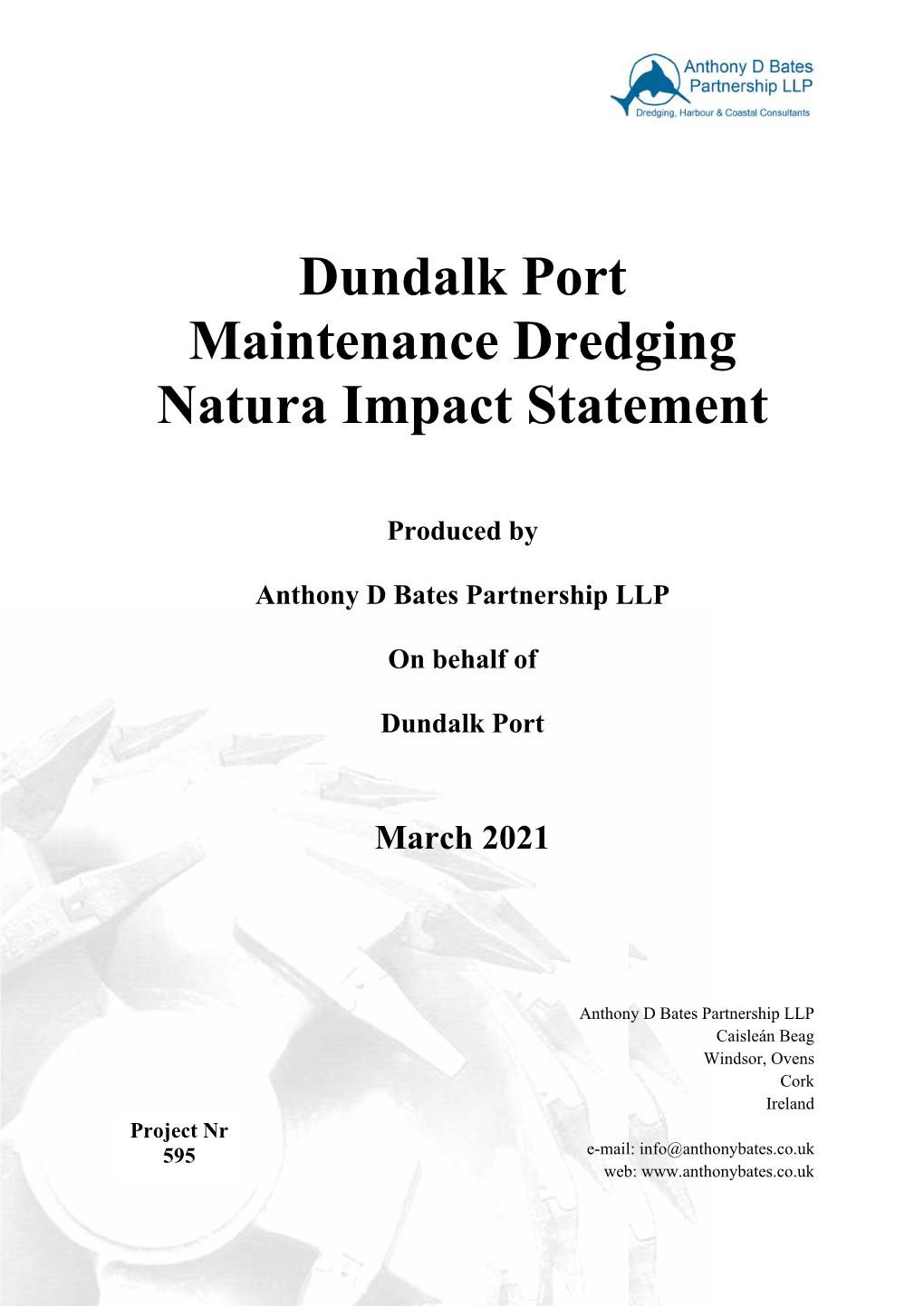 Dundalk Port Maintenance Dredging Natura Impact Statement