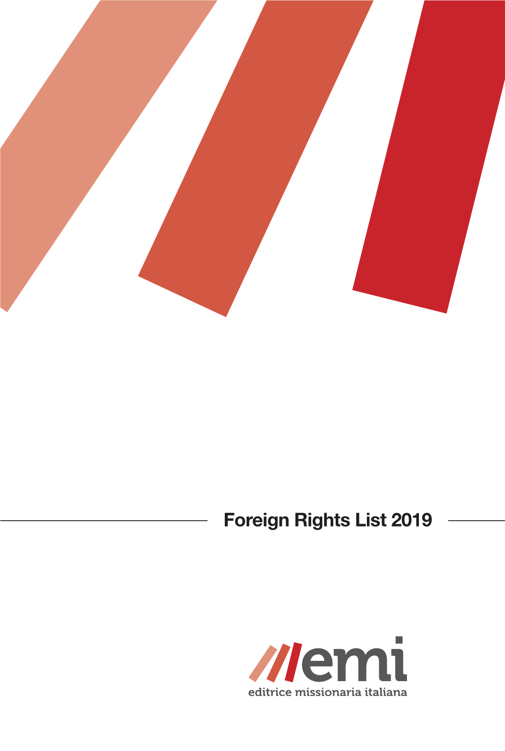 Foreign Rights List 2019 Timothy Radcliﬀ E a DISTURBING TRUTH