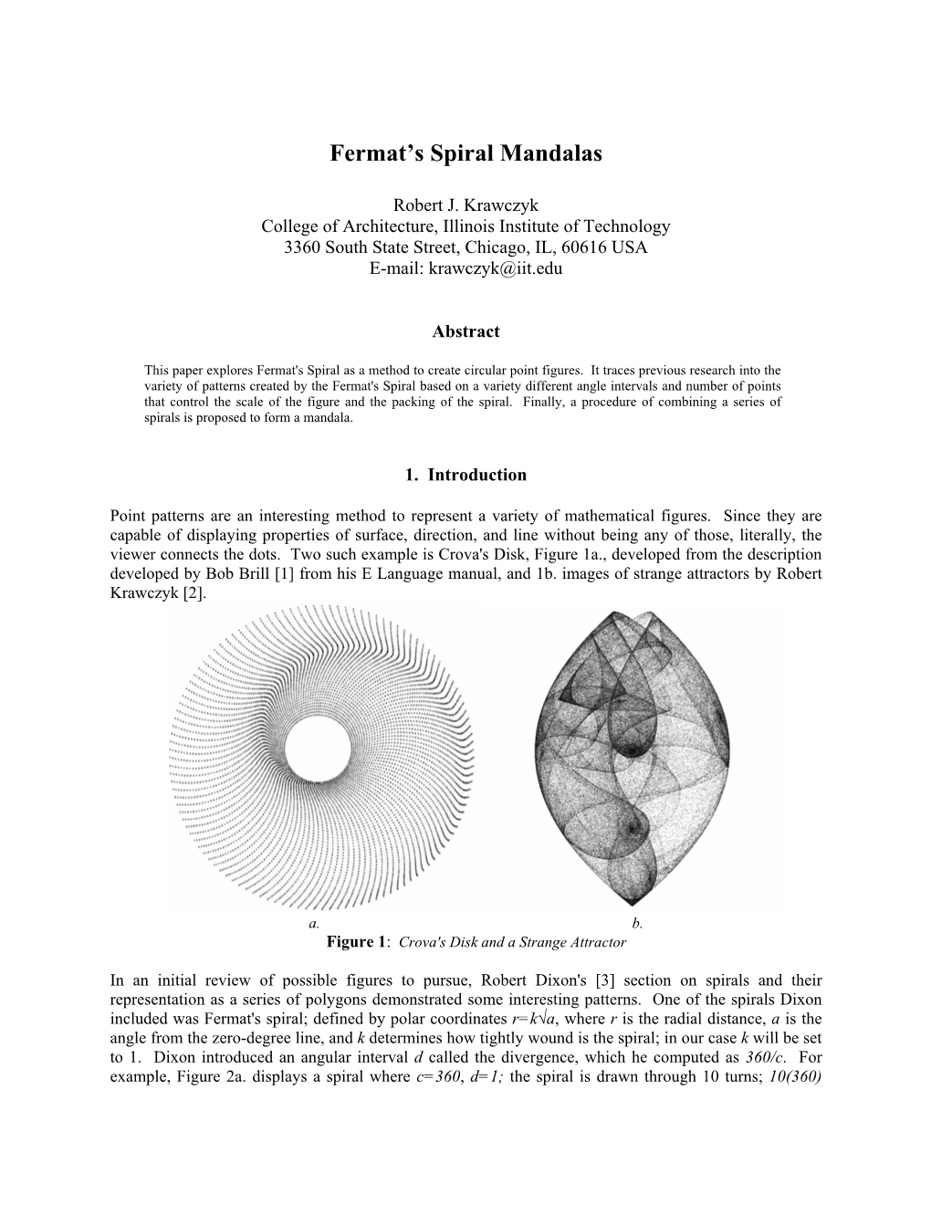 Fermat's Spiral Mandalas