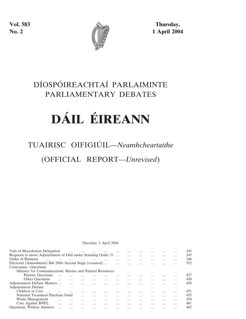 Da´Il E´Ireann