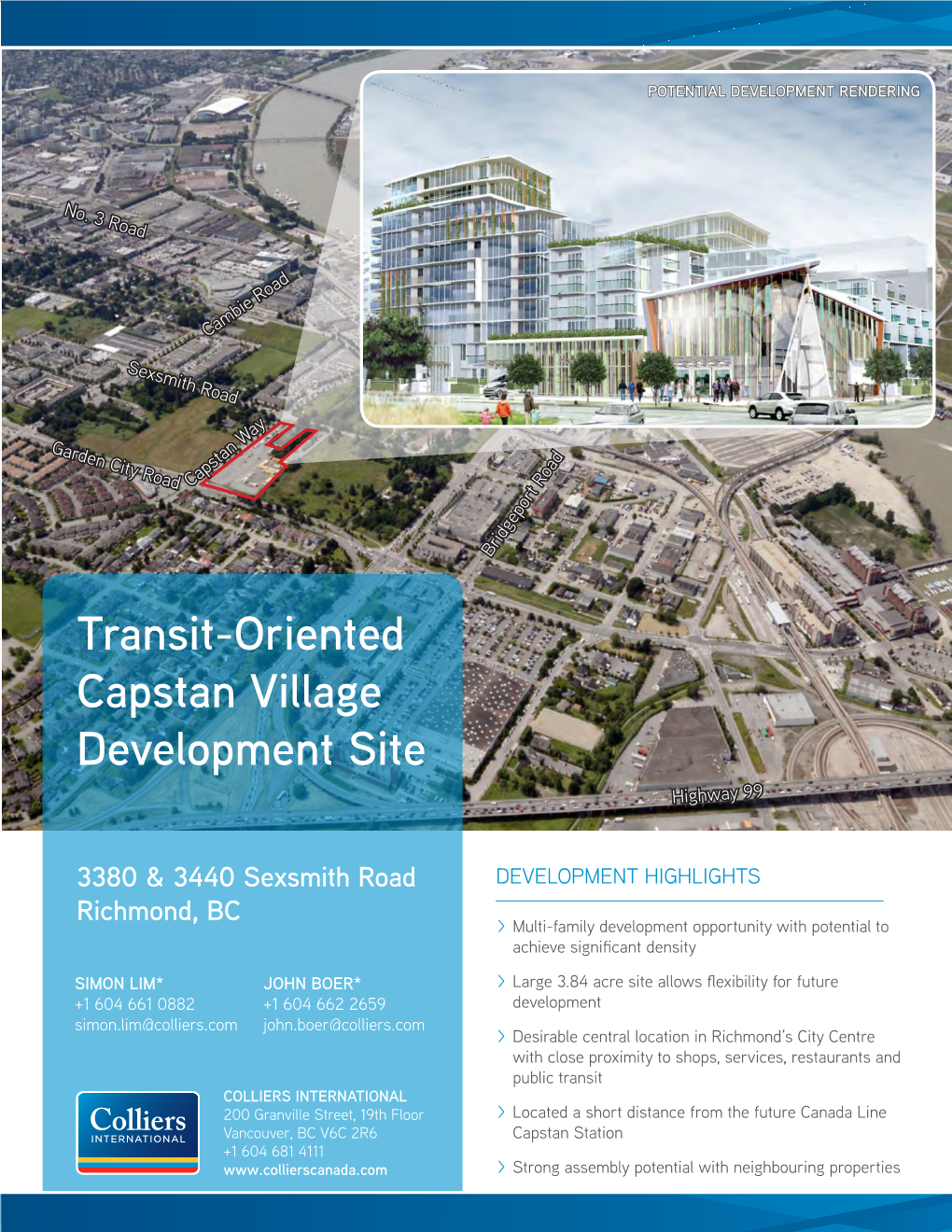 Transit-Oriented Capstan Village Development Site 3380