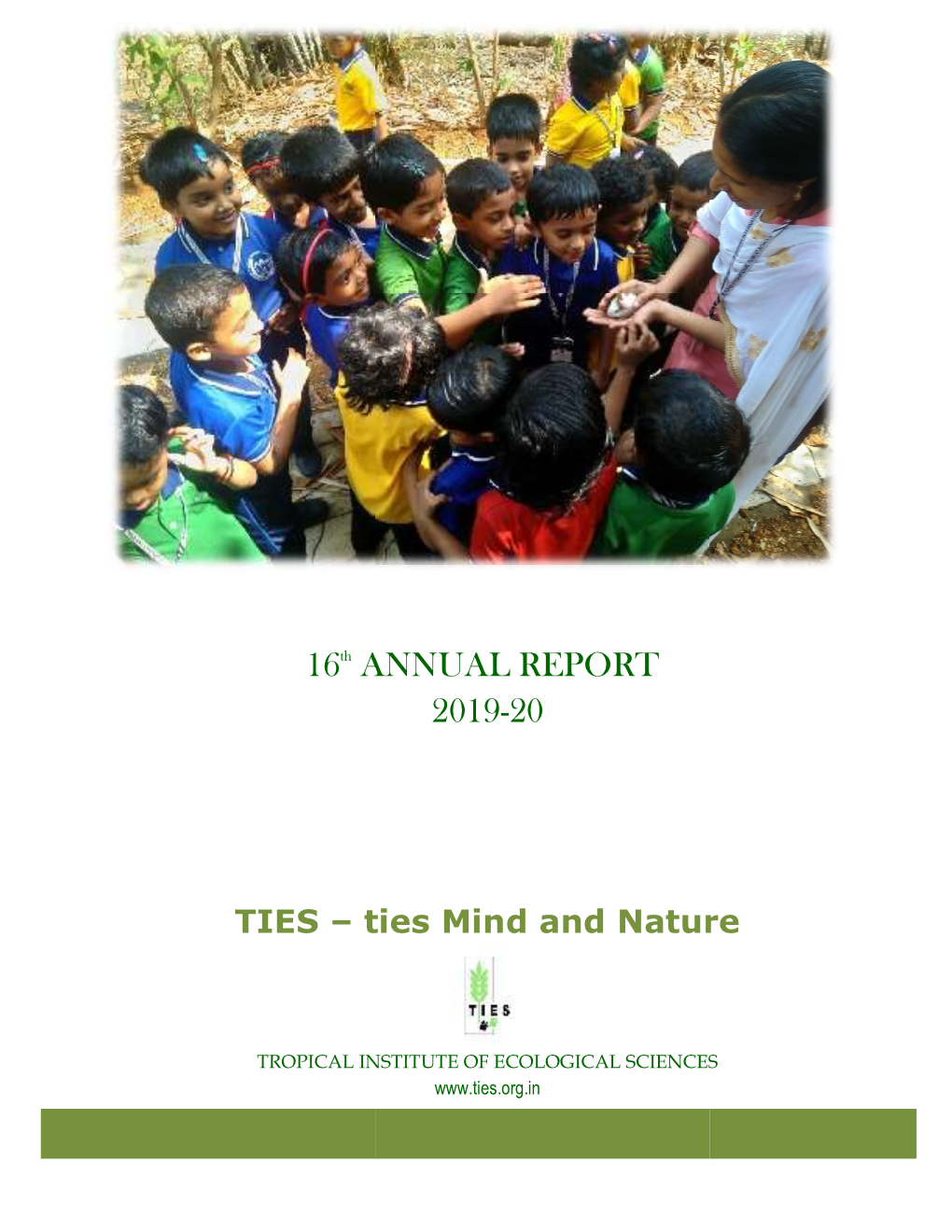 16Th ANNUAL RE ANNUAL REPORT 2019-20