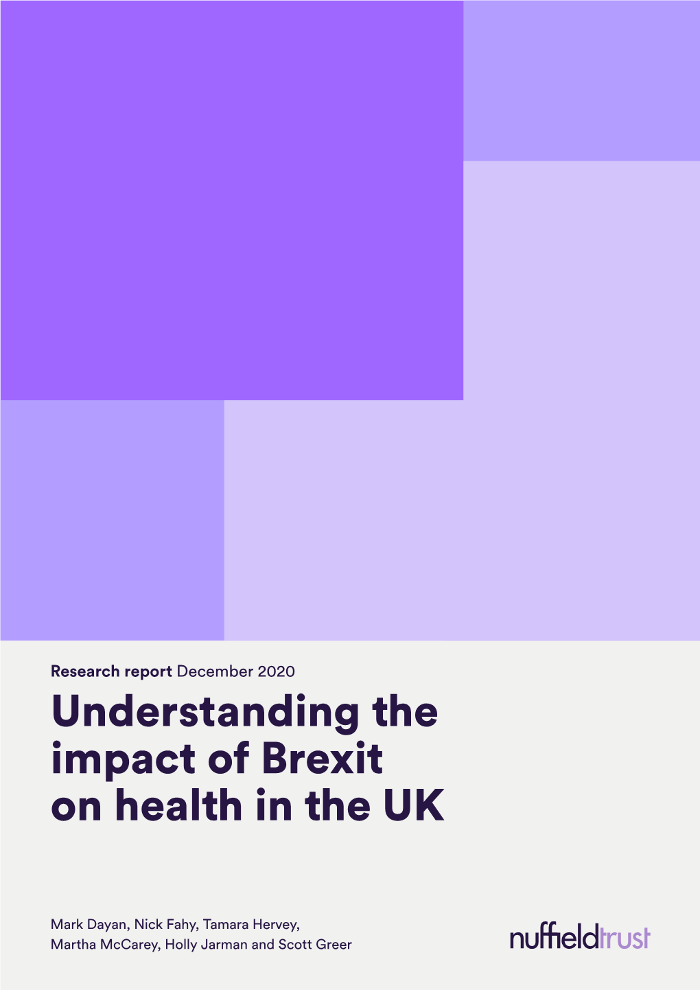 Understanding the Impact of Brexit on Health in the UK