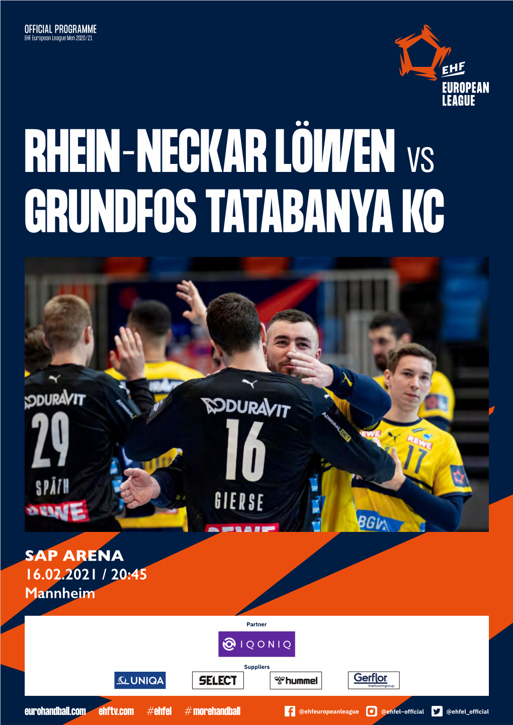 Rhein-Neckar Löwen Grundfos Tatabanya Kc