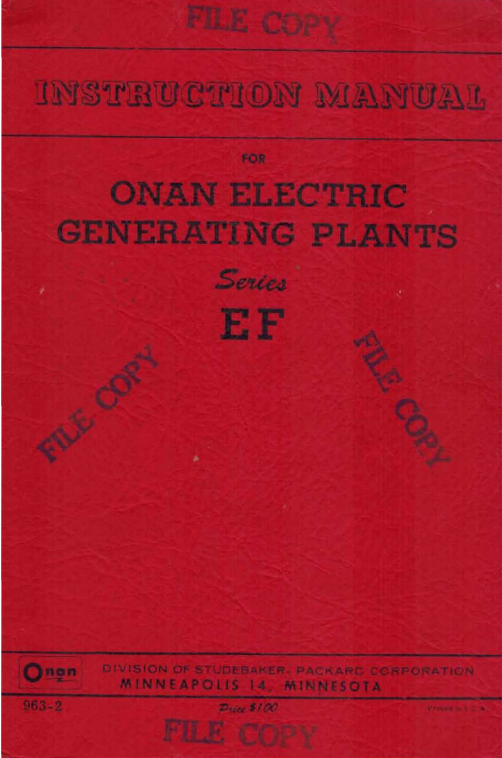 963-0002 Onan EF Instruction Manual (3-1961).Pdf
