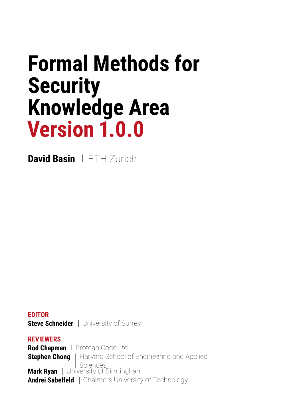 Formal Methods for Security Download Link