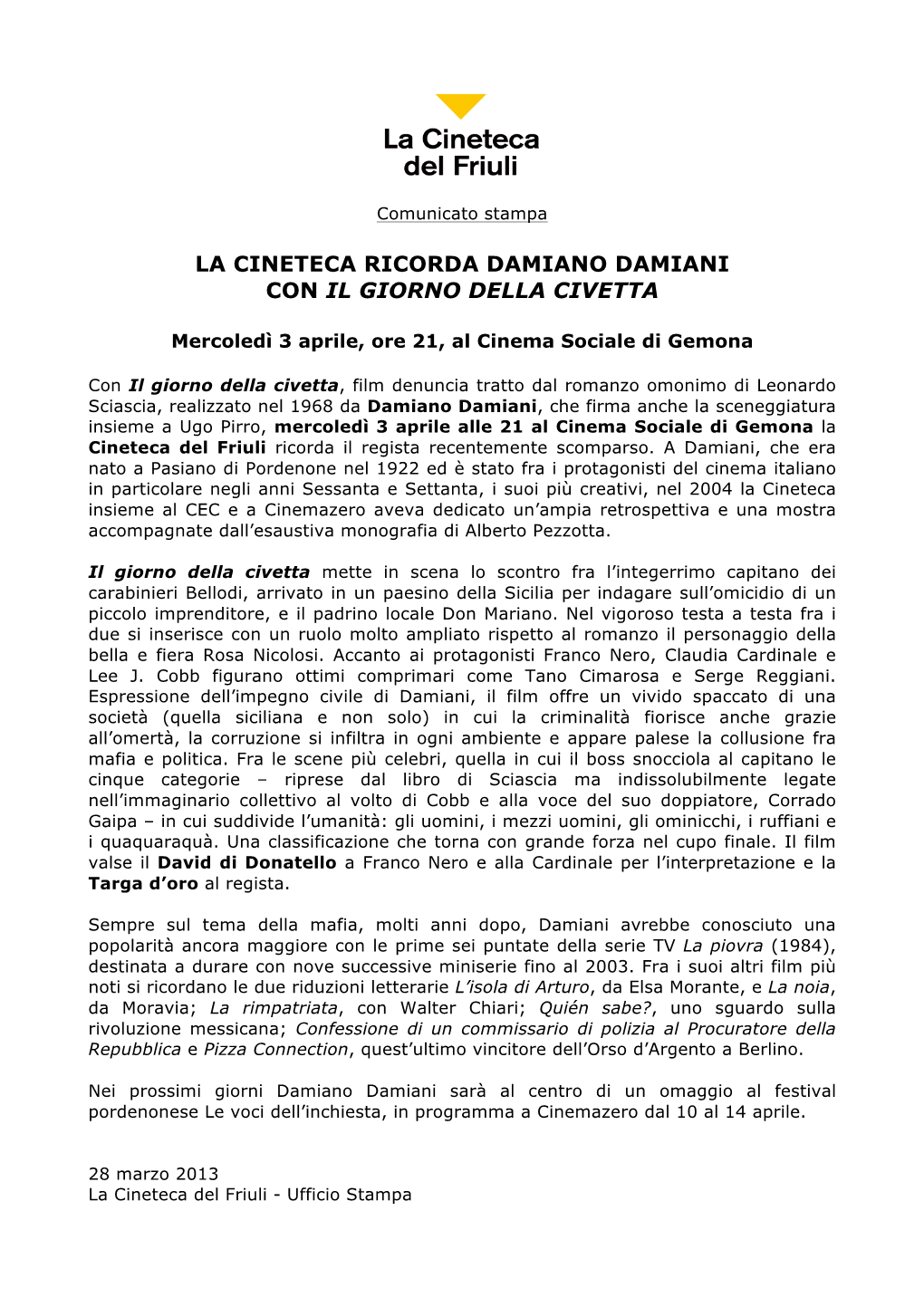 Damiani Giorno Della Civetta 5