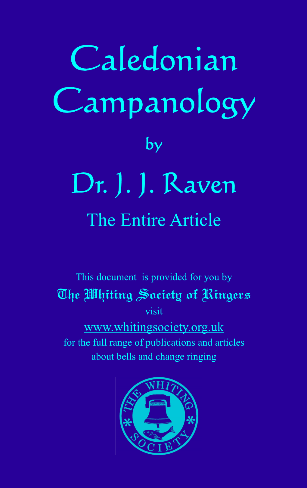 Caledonian Campanology by Dr