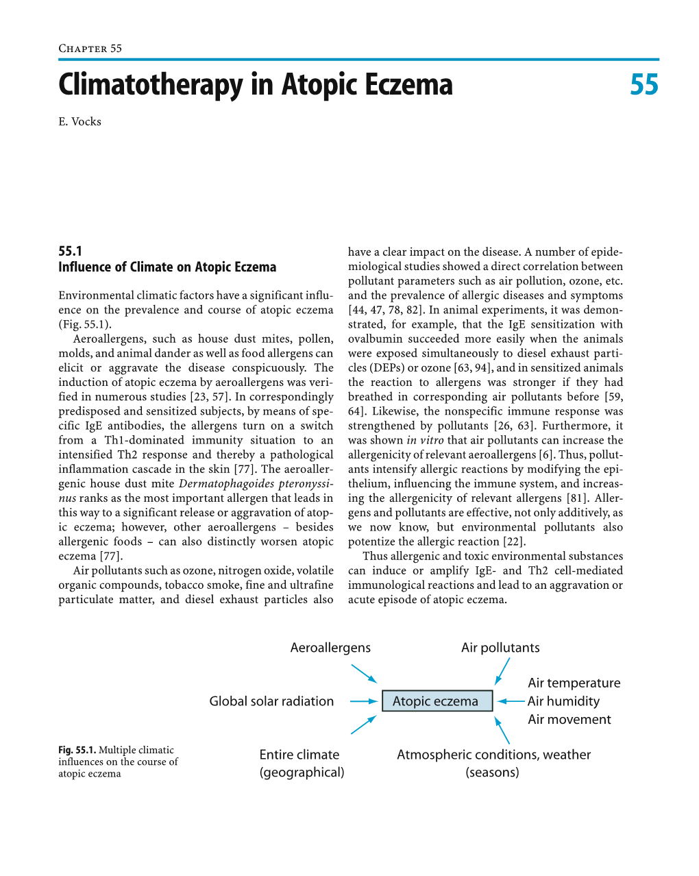 55 Climatotherapy in Atopic Eczema 55