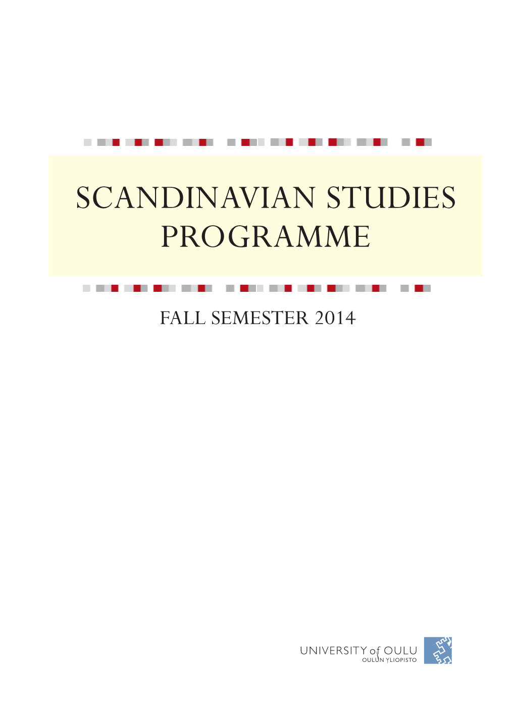 Scandinavian Studies Programme