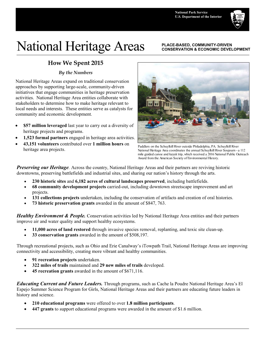 National Heritage Areas