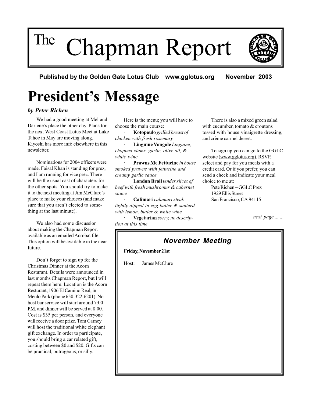 Chapman Report