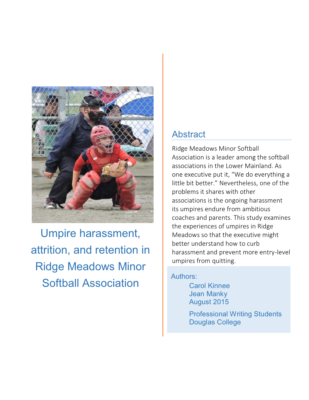 Umpire Research Report