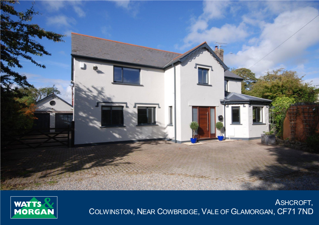 Colwinston, Near Cowbridge, Vale of Glamorgan, Cf71 7Nd