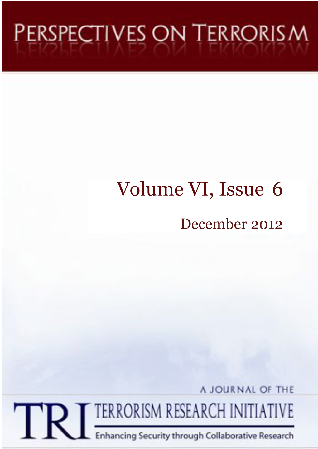 Perspectives on Terrorism, Volume 6, Issue 6