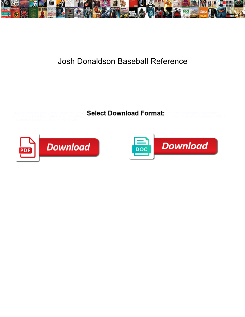 Josh Donaldson Baseball Reference