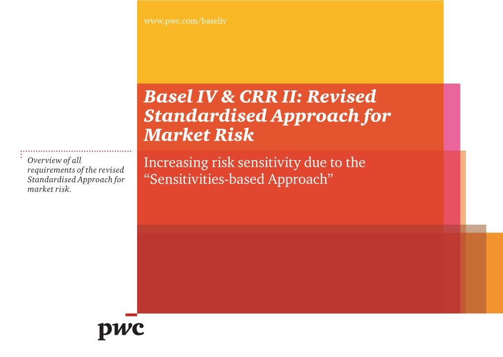 Revised Standardised Approach for Market Risk