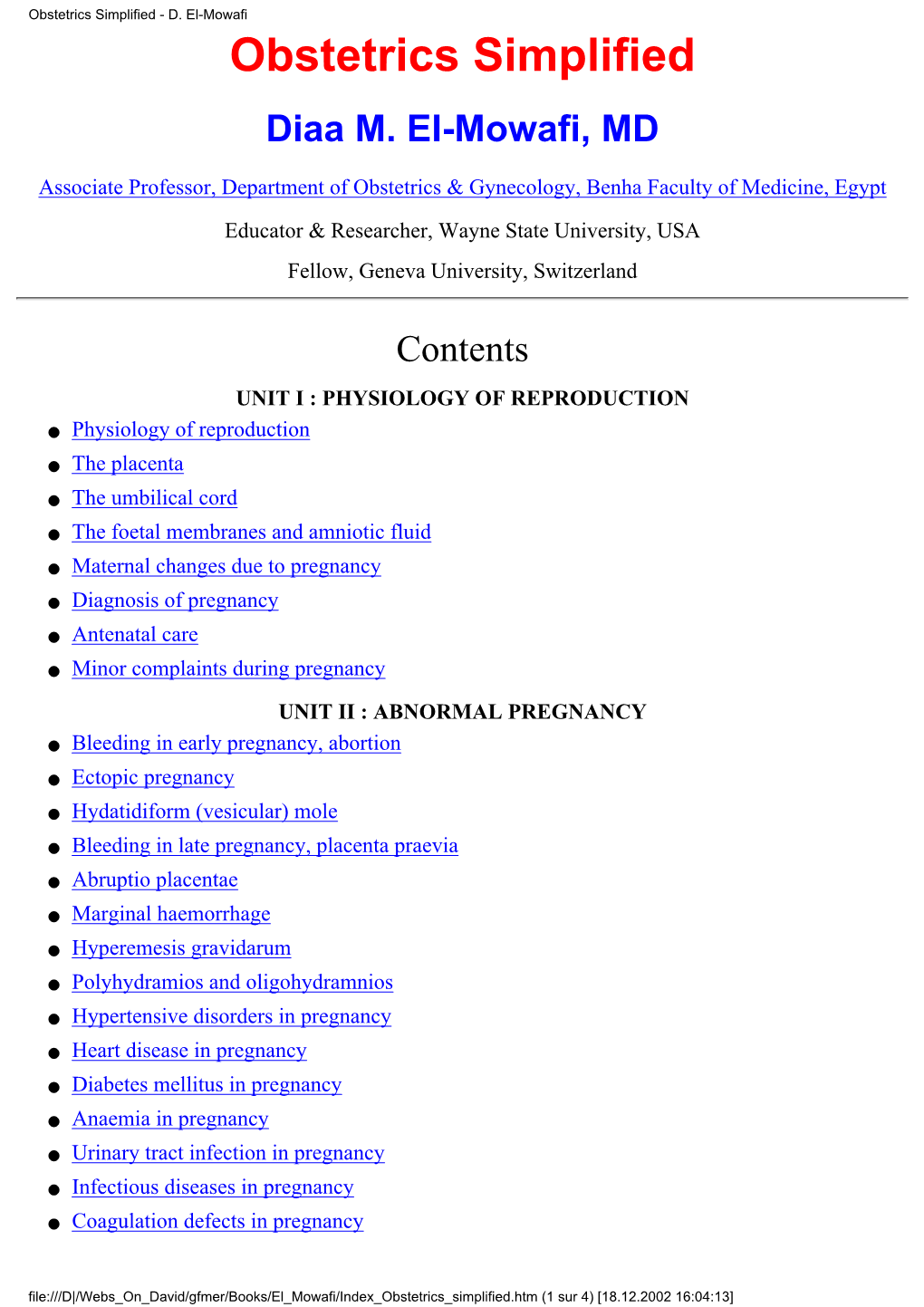 Obstetrics Simplified - D