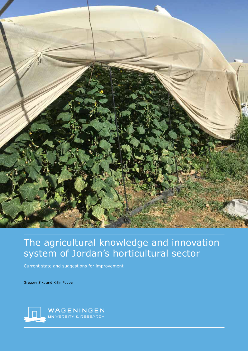 The Agricultural Knowledge and Innovation System of Jordan's