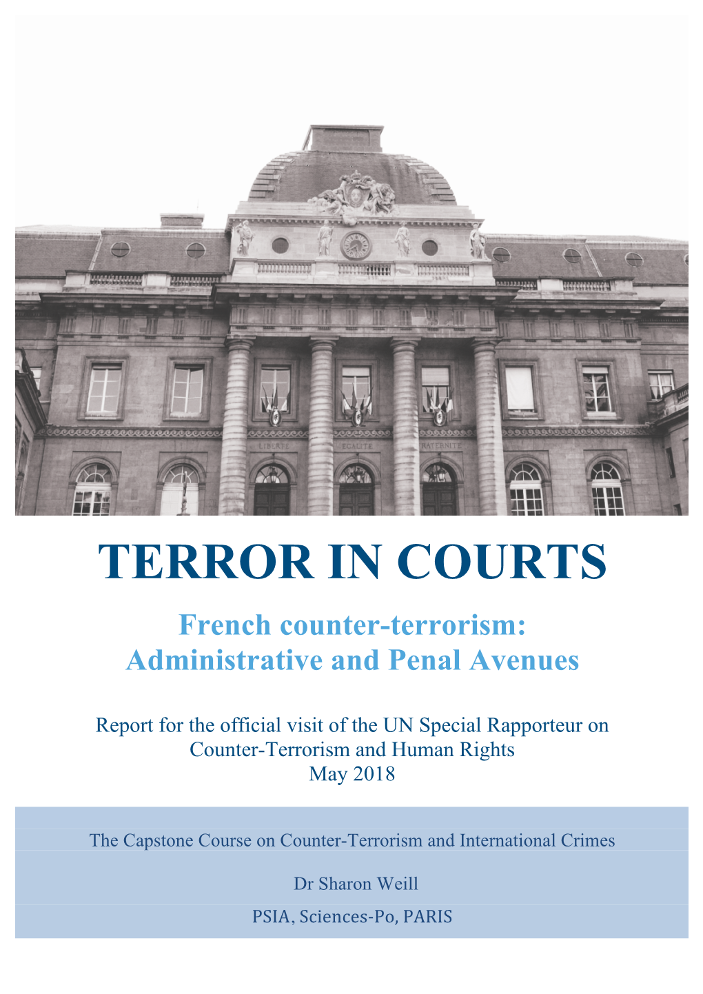 TERROR in COURTS French Counter-Terrorism