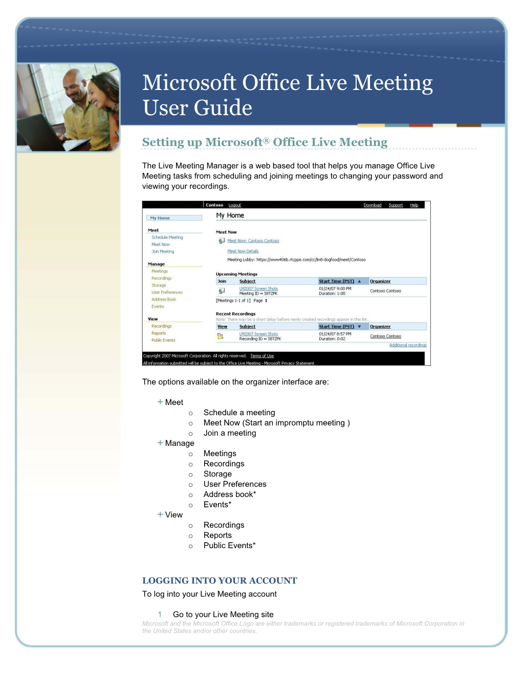 Microsoft Office Live Meeting User Guide