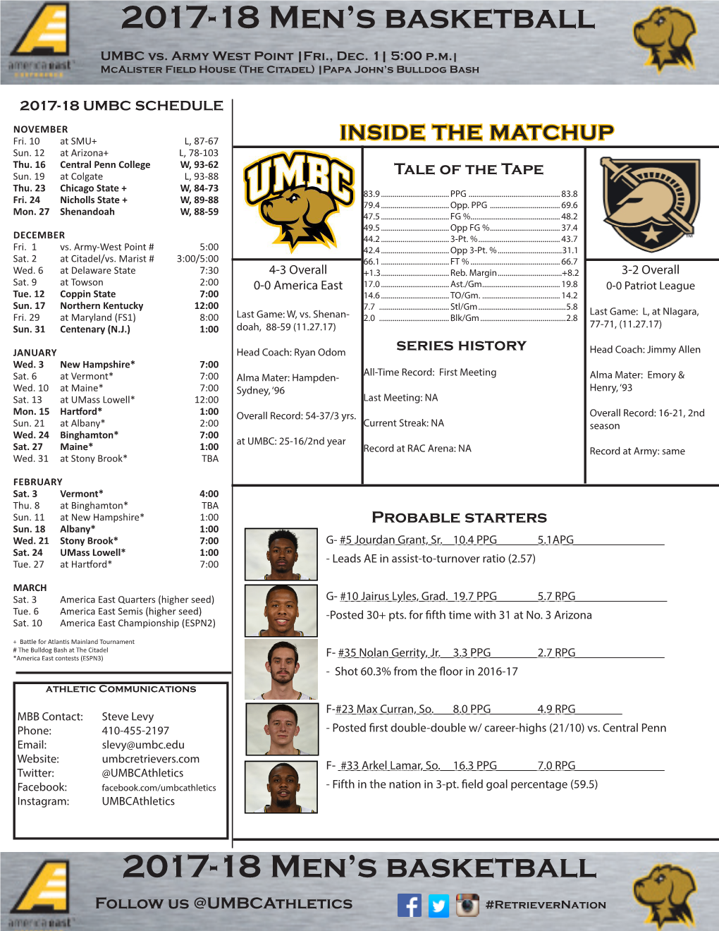 2017-18 Men's Basketball 2017-18 Men's Basketball