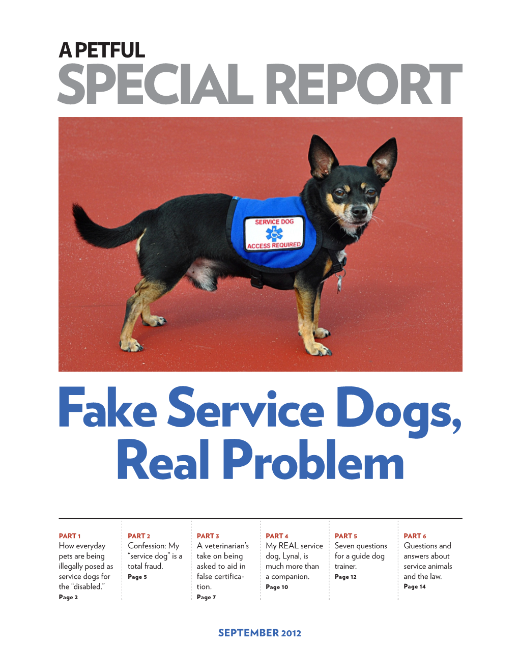 SPECIAL REPORT Fake Service Dogs, Real Problem