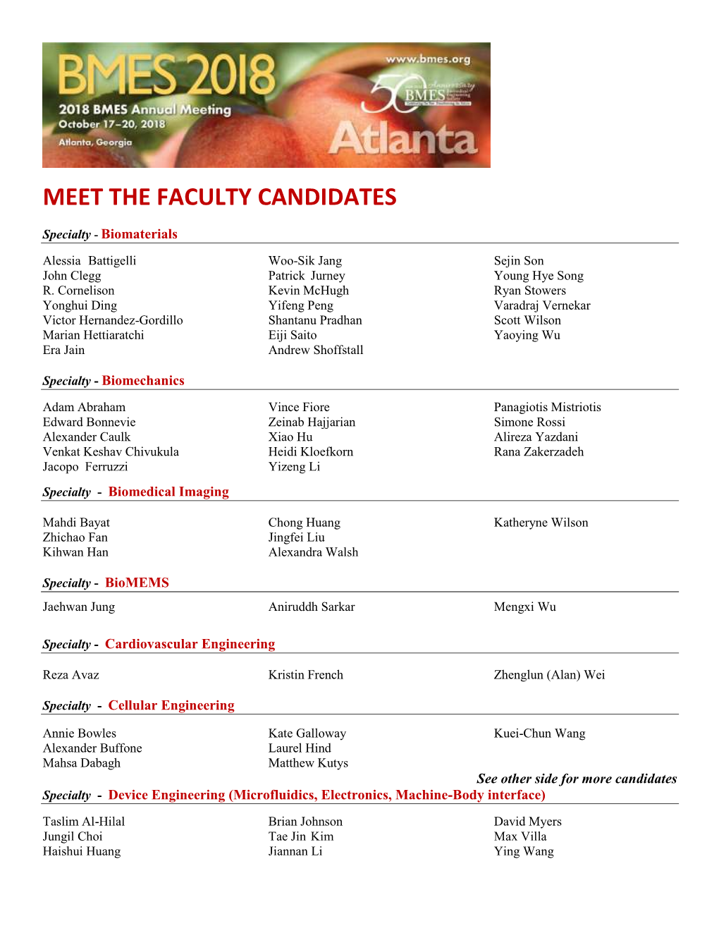 Meet the Faculty Candidates